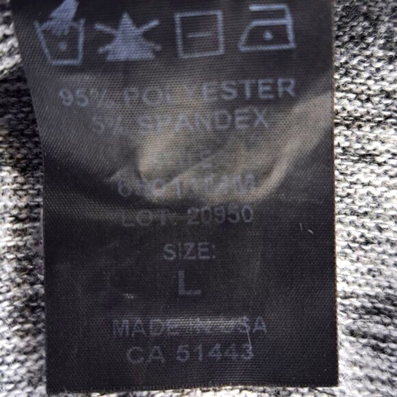 Enough About Me Gray High-Low Split Back Top Size Large - Picture 7 of 7